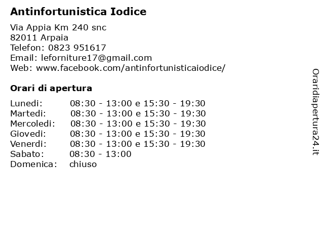 Antinfortunistica iodice clearance